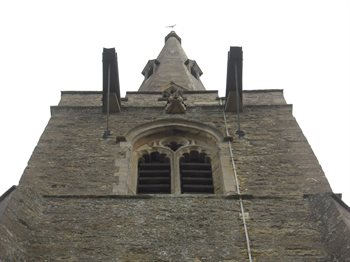 West tower with gargoyle - copyright Brenda Foster