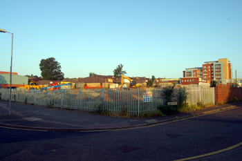 The site of the Windsor Castle at the corner of Langley Street and Albert Road June 2010