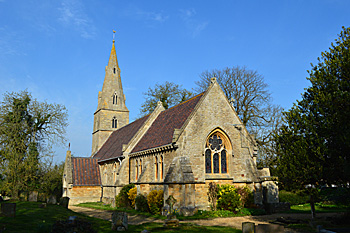 The church from the south-east April 2015