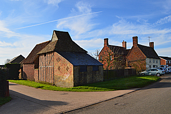 Farm buildings and 126 Station Road February 2016