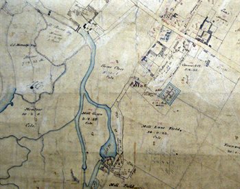 Mill Lane and Church End in 1820 [X1-41]