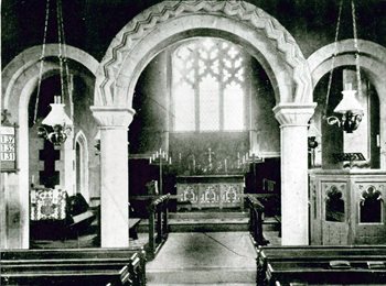 The chancel arch in 1902 [Z760/3/6]