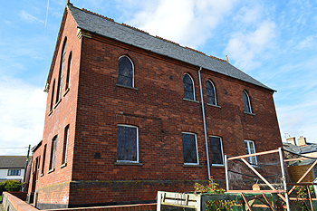 The rear of the Methodist chapel March 2014